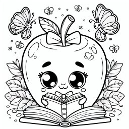 Neugierflügelapfel - #Abenteuer #Herbst #Freundschaft #Bücher #Ausmalen