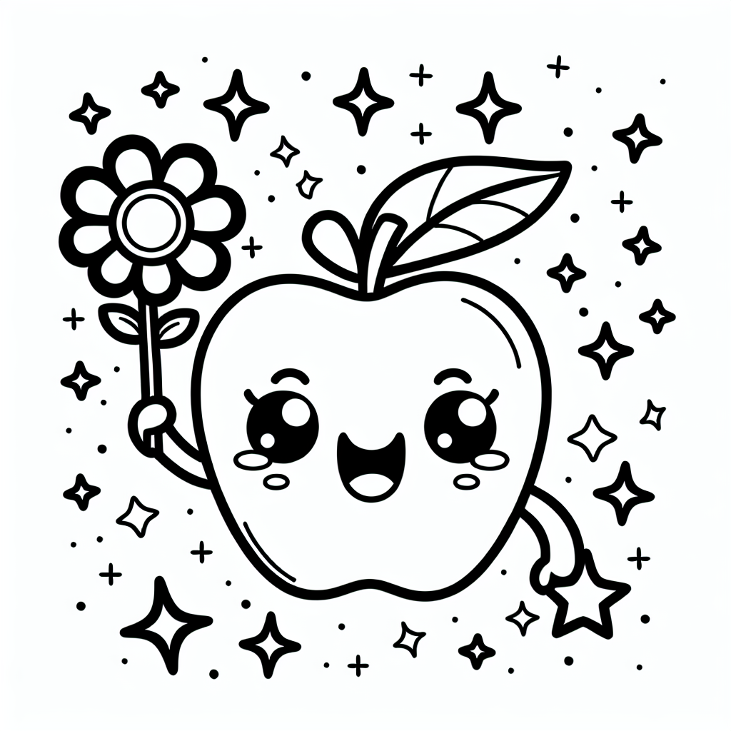 Willkommen in der zauberhaften Welt der fröhlichen Apfel-Figur! Dieses muntere Äpfelchen hat sich aus dem Obstbaum auf ein kleines Abenteuer begeben und bringt mit seiner lächelnden Ausstrahlung jedem Betrachter ein Lächeln auf die Lippen. In seiner kleinen Hand hält es eine zarte Blume, deren Duft an die Süße des Herbstes erinnert, wenn die Apfelernte in vollem Gange ist.
Rund um den Apfel schweben winzige, funkelnde Sterne, die so aussehen, als wären sie direkt aus einem Traum gefallen. Vielleicht erzählen sie von geheimen Wünschen, die im Kerngehäuse versteckt sind, bereit, entdeckt zu werden. Mit seinen klaren, schwarzen Linien lädt dieses Bild dazu ein, mit den schönsten Farben des Regenbogens zum Leben erweckt zu werden.
Lasst eurer Kreativität freien Lauf und malt die Welt dieses fröhlichen Apfels mit leuchtenden Tönen! Ob in sattem Rot und frischem Grün oder in einem ganz neuen, fantasievollen Farbmix - hier gibt es keine Grenzen. Taucht ein in die Magie des Herbstes und träumt euch in die Welt der Äpfel und Sternenwunder!
#ApfelMagie
#Herbstfarben
#Sternenglanz