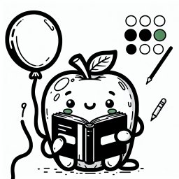 Freundlichapfelbuch - Tags: Apfelspaß, Lesen, Farbenfroher Herbst, Luftballon, Fantasie.