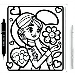 Fröhlichblüten-Doc – #Ausmalbild #Ärztin #Kreativität #Kinder #Blume