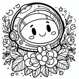 Frecher Blumenpilot – #Astronaut #Weltraumreise #Mond #Sterne #Abenteuer
