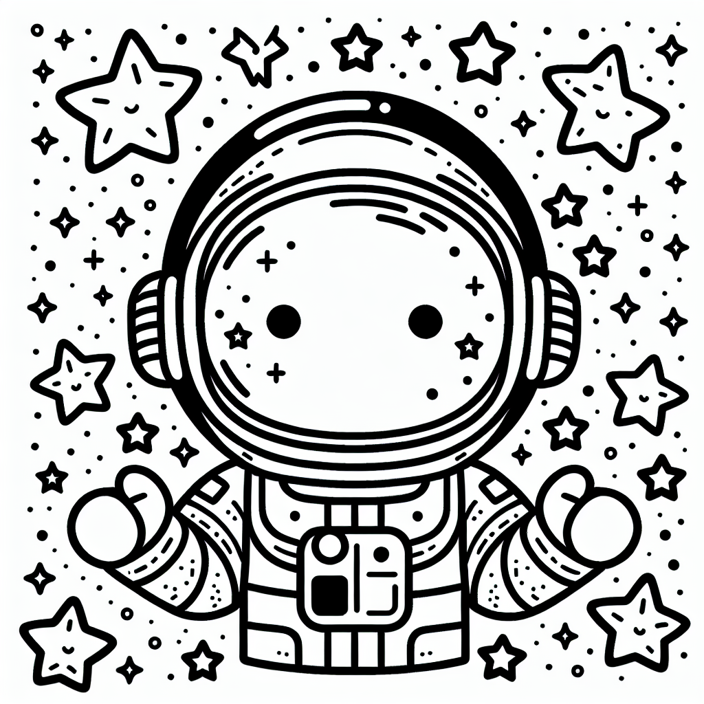 Abenteuerlicher Sternentänzer - #Weltraumabenteuer #Farbenfroh #AstronautenSpaß #GalaktischeFantasie #RaumfahrtKreativität