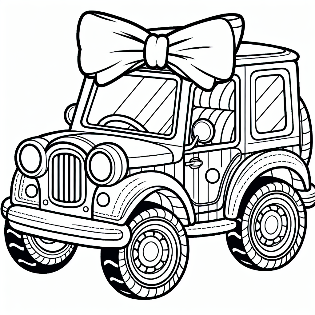 Willkommen in der aufregenden Welt der Autos! Hier erwartet dich eine lustige Auto-Zeichnung, die nur darauf wartet, von dir in bunten Farben erstrahlt zu werden. Dieses spezielle Auto ist kein gewöhnliches Gefährt, denn es trägt eine schicke Fliege und ist bereit, auf ein Abenteuer zu gehen! Stelle dir vor, du sitzt hinter dem Lenkrad und spürst das Kribbeln eines spannenden Straßenrennens. Die glänzende Karosserie funkelt in der Sonne, während die Scheinwerfer den Weg erhellen. Wenn das Rennen vorbei ist, wirst du das Auto sicher in seiner gemütlichen Garage parken.
Jetzt kommt das Rätsel: Was hat vier Räder und kann manchmal eine echte Persönlichkeit haben, besonders wenn es eine Fliege trägt und du es mit bunten Farben zum Leben erweckst? Na klar, dein einzigartiges Ausmalauto! Also schnapp dir deine Stifte und verleihe diesem charmanten Fahrzeug einen ganz besonderen Look. Vielleicht wird es rot wie ein Rennwagen, blau wie der Himmel oder kunterbunt wie ein Regenbogen - die Entscheidung liegt bei dir!
Viel Spaß beim Ausmalen und lass deiner Kreativität freien Lauf!