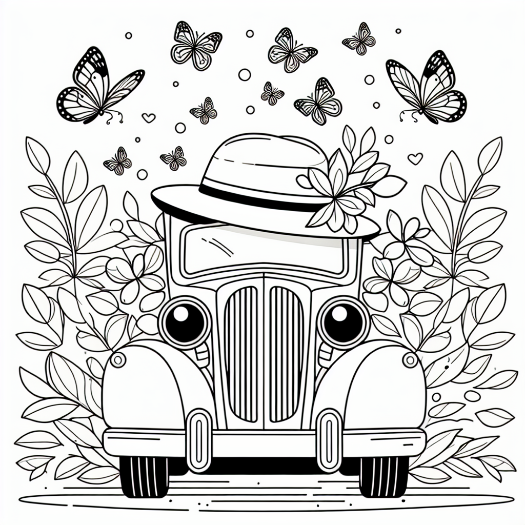 Tauche ein in die zauberhafte Welt der Fantasie mit unserem einzigartigen Ausmalbild, das ein ruhiges Auto mit einer coolen Mütze zeigt! Stell dir vor, dieses charmante Auto steht auf einem Blumenteppich, umgeben von prächtigen Schmetterlingen, die fröhlich um die Karosserie flattern. Mit einer lustigen Mütze auf dem Dach grüßt das Auto freundlich und wartet nur darauf, von dir in den buntesten Farben ausgemalt zu werden.
Dieses Auto ist ein wahrer Abenteurer! Wenn du genau hinschaust, siehst du, wie die dicken schwarzen Linien die Umrisse des Autos und sein bezauberndes Lächeln betonen. Seine neugierigen Scheinwerfer blinzeln fröhlich, bereit, die Welt zu erkunden, während das Lenkrad darauf wartet, von einem kleinen Rennfahrer gelenkt zu werden. Vielleicht träumst du davon, wie dieses Auto eines Tages bei einem aufregenden Straßenrennen mitfährt oder in einer geheimnisvollen Garage neue Abenteuer plant.
Lass deiner Kreativität freien Lauf und bringe dieses Bild zum Leben, indem du es in die leuchtendsten Farben tauchst. Malst du die Schmetterlinge in Regenbogenfarben? Oder die Mütze in einem knalligen Rot? Die Wahl liegt bei dir!