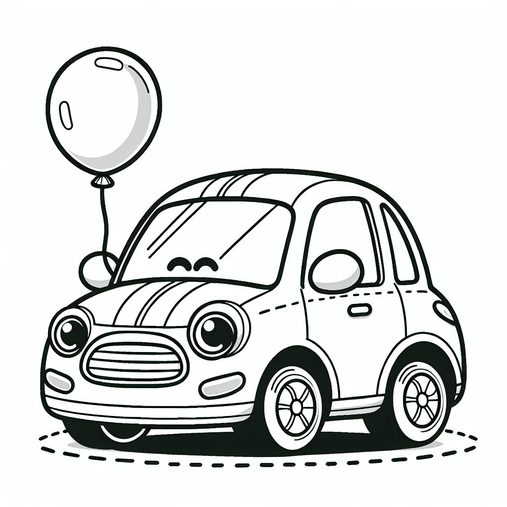 Willkommen in der wunderbaren Welt der Ausmalbilder! Heute haben wir ein besonders fröhliches Auto für dich zum Ausmalen. Das lustige Auto auf dem Bild hat einen großen, bunten Luftballon an seiner Antenne befestigt und wartet nur darauf, von dir in leuchtenden Farben zum Leben erweckt zu werden! Stell dir vor, wie dieses Auto mit seinem strahlenden Scheinwerfer durch die Straßen saust, bereit für ein aufregendes Straßenrennen.
Du kannst dir überlegen, welche Farbe die Karosserie haben soll. Vielleicht ein fröhliches Rot oder ein leuchtendes Blau? Und vergiss nicht, das Lenkrad in deiner Lieblingsfarbe zu gestalten. Wenn das Auto nach einem spannenden Tag nach Hause kommt, parkt es natürlich sicher in seiner Garage. Lass deiner Fantasie freien Lauf und mach aus diesem Bild dein ganz persönliches Kunstwerk.
Nun zu unserem Mini-Quiz:
1. Welche Autoteile kannst du auf dem Bild erkennen?
2. Was würdest du machen, wenn dein Auto einen Luftballon hätte?
3. Welche Farbe würdest du den Scheinwerfern geben und warum?
Viel Spaß beim Ausmalen und Quizzen!