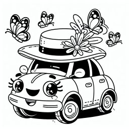 Fröhlicher Fahrzeugtanz – #AutoAbenteuer #KreativitätEntfesseln #KinderAusmalen #MagischeFahrzeuge