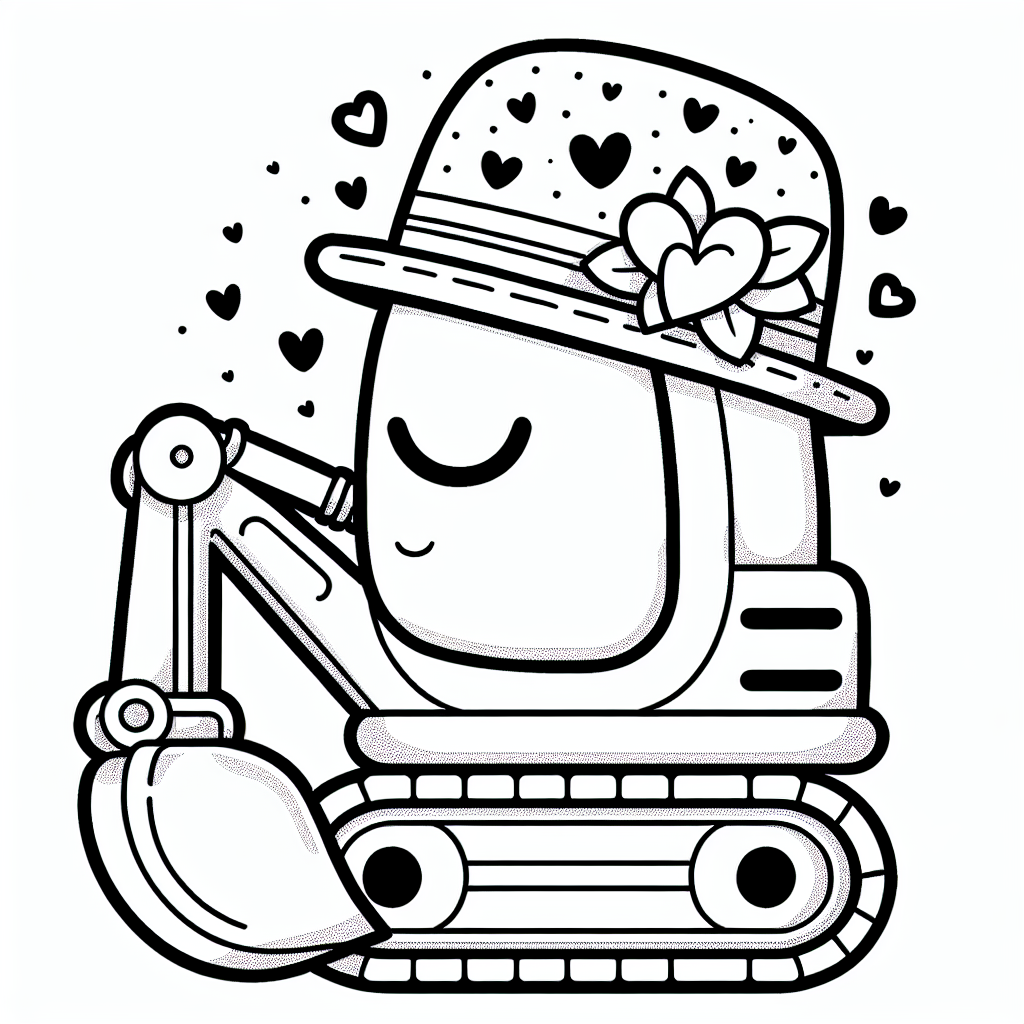 Willkommen in der Welt der Baufahrzeuge, wo harte Arbeit auf kreative Fantasie trifft! Heute wartet ein ganz besonderes Ausmalbild auf dich: ein ruhiger Bagger, der mit einem Hut voller Herzen eine Pause auf der Baustelle macht. Stell dir vor, wie dieser charmante Koloss mit seiner großen Schaufel Sand hin- und herbewegt, während seine Hydraulik sanft summt. Doch heute hat er etwas anderes im Sinn - Entspannung und Farbe!

Mit klaren Linien gestaltet, lädt dieses Ausmalbild dazu ein, deiner Kreativität freien Lauf zu lassen. Vielleicht malst du den Bagger in leuchtenden Gelbtönen wie die Bauarbeiterhelme, die du auf der Baustelle siehst. Oder du entscheidest dich für ein ganz eigenes Farbenspiel - der Fantasie sind keine Grenzen gesetzt!

Und jetzt kommt das Rätsel: Was trägt der Bagger, das normalerweise auf den Köpfen von Menschen zu finden ist und voller Liebe ist? Tipp: Es beginnt mit einem "H". Richtig geraten? Es ist der Hut mit Herzen!

Viel Spaß beim Ausmalen und beim Eintauchen in die Welt der Baufahrzeuge!