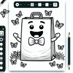 Lustiger Fliegenbagger – #Ausmalbild #Bagger #Baustelle #Kreativität #Baufahrzeuge