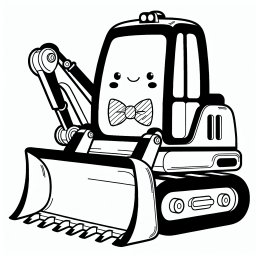 Frecher Fliegenlader – #Bagger #Baustelle #Ausmalspaß #Bauarbeiter #Kinderkunst