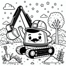 Aufregender Bagger - Bagger Abenteuer, Herbstwiese Ruhe, Baustelle Pause, Vogelklänge