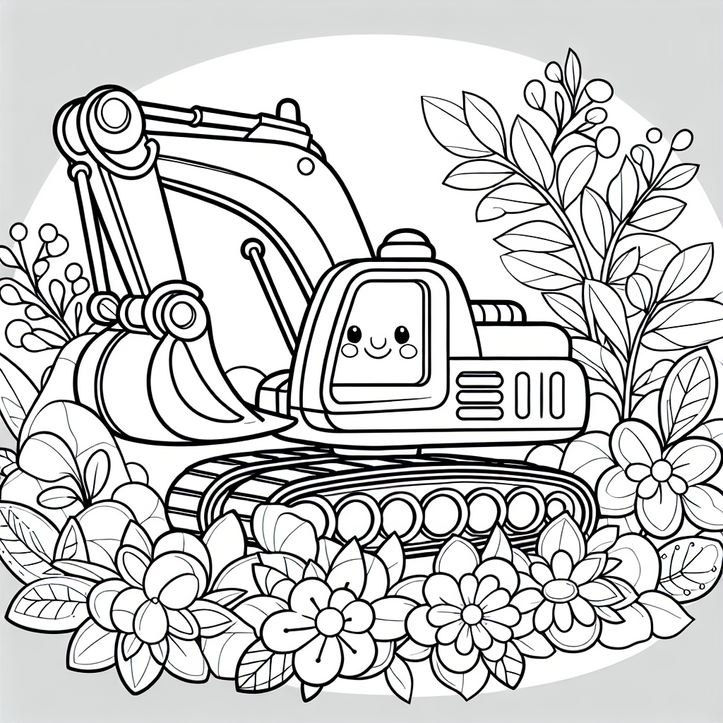 Begib dich auf ein spannendes Malabenteuer mit unserem fröhlichen Bagger! Dieser außergewöhnliche Bagger hat es sich auf einem Felsen gemütlich gemacht und ist von hübschen Blumen umgeben. Er ist bereit, in allen Farben des Regenbogens zu leuchten - und du bist der Künstler, der ihn zum Leben erweckt!
Vielleicht wolltest du schon immer einen Bagger in leuchtendem Blau oder einem sonnigen Gelb sehen? Jetzt hast du die Chance! Vergiss nicht, die Schaufel mit der stärksten Farbe zu dekorieren, sodass sie den Sand und die Steine auf der Baustelle kraftvoll bewegen kann. Und was ist mit der Hydraulik? Mit ein wenig Fantasie könnte sie in einem strahlenden Rot erstrahlen und dem Bagger einen ganz besonderen Look verleihen!
Vielleicht siehst du auch einen fleißigen Bauarbeiter vor deinem geistigen Auge, der den Bagger steuert. Stell dir vor, welche Farbe sein Helm haben könnte!
Nimm deine Buntstifte, Wachsmalstifte oder Filzstifte zur Hand und mach dich bereit, dieses Ausmalbild in ein fröhliches Kunstwerk zu verwandeln. Wer weiß, vielleicht wird unser Bagger bald in deinem ganz eigenen Blumenparadies stehen!