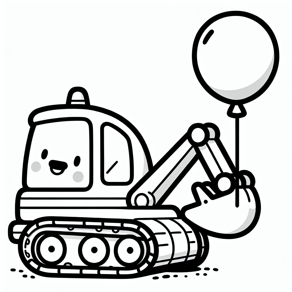 Hier siehst du einen fröhlichen Bagger, der auf einer Baustelle arbeitet. Aber dieser Bagger ist ganz besonders, denn er hat einen bunten Luftballon, der fröhlich an seiner Schaufel hängt! Stell dir vor, dass dieser Bagger gerade eine große Menge Sand von einem Ort zum anderen transportiert. Dabei arbeitet er fleißig mit seinen starken Hydraulikarmen, die sich wie Muskelarme bewegen.
Die Bauarbeiter auf der Baustelle lachen und winken ihm freundlich zu, denn sie wissen: Der Bagger hat heute ein geheimes Ziel! Weißt du, was es ist? Der Bagger bereitet alles für eine Überraschungsparty vor! Der Luftballon ist nämlich nicht der einzige, den er hat. In seinem Inneren versteckt er noch viele weitere bunte Ballons, die er nach getaner Arbeit in den Himmel steigen lassen möchte.
Nun bist du an der Reihe! Welche Farben wird dein Bagger haben? Vielleicht ein sonniges Gelb oder ein leuchtendes Rot? Und wie sieht der Luftballon aus? Male ihn doch in all deinen Lieblingsfarben aus und erzähle deinen Freunden diese lustige Geschichte!