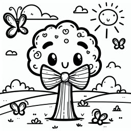 Fliegender Schleifenbaum – #Bäume #WaldAbenteuer #BaumhausTräume #JahreszeitenMagie #FantastischeWurzeln