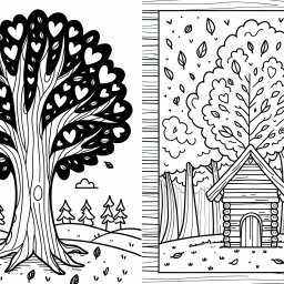 Springender Baum im Blütenland - Baumkönigreich, Herzblätterbaum, Frühlingsparkzauber, Naturwunderwelt