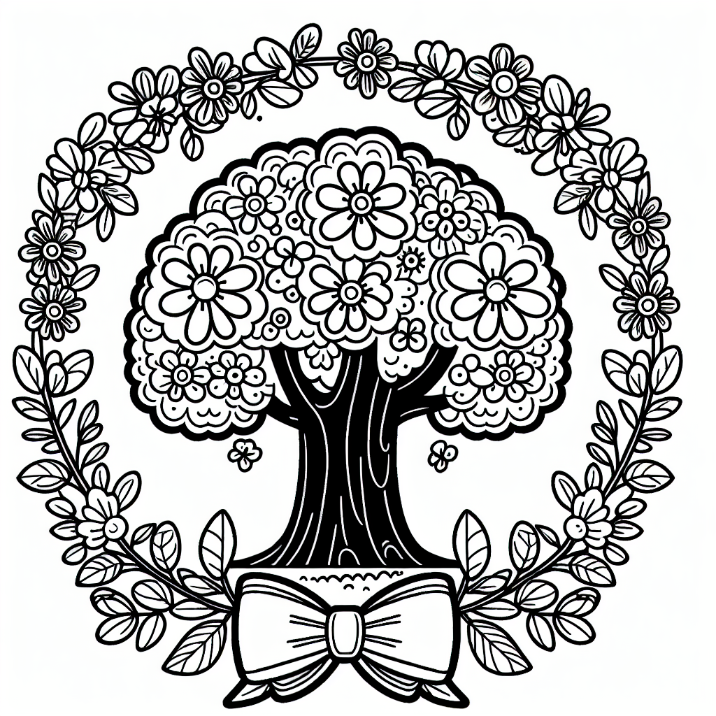 **Entdecke eine lustige Baum-Zeichnung zum Ausmalen!**
Hallo kleine Künstler! Heute haben wir ein ganz besonderes Ausmalbild für euch: einen lustigen Baum, der eine hübsche Fliege trägt und von fröhlichen Blumen umrahmt wird. Mit seinen klaren schwarzen Linien ist das Ausmalen kinderleicht. Und das Beste? Der Hintergrund ist ganz weiß, damit du deiner Kreativität freien Lauf lassen kannst!
Bäume sind sehr spannend und gehören zu den wichtigsten Lebewesen auf der Erde. Sie haben starke Wurzeln, die tief in den Boden reichen, um Wasser und Nährstoffe zu sammeln. Die Blätter, die oft im Wind tanzen, helfen dem Baum, Luft zu "atmen" und die Sonnenstrahlen in Energie umzuwandeln.
Wusstest du, dass Bäume in verschiedenen Jahreszeiten unterschiedlich aussehen? Im Frühling sprießen neue Blätter, im Sommer sind sie oft dunkelgrün, im Herbst nehmen sie bunte Farben an, und im Winter ruhen die Bäume oft ohne Blätter. Vielleicht hast du schon mal ein Baumhaus gesehen oder in einem gespielt? Bäume sind dafür perfekt!
Also, schnapp dir deine Buntstifte oder Filzstifte und male diesen lustigen Baum in deinen Lieblingsfarben aus!