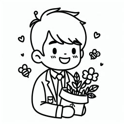 Fröhlicher Florist – #Berufe #Kreativität #Teamarbeit #Helfen #Fantastisch
