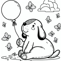 Ruhe-Bärchen – #Ausmalbild, #Berufe, #Luftballonverkäufer, #Schmetterlinge, #Teamwork