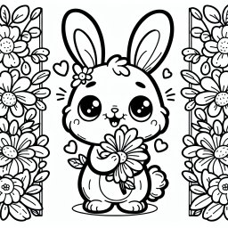 Fröhlichblume – #Blumenfreunde, #Blütenträume, #Bienenmagie, #Farbenfroh, #KreativesAusmalen