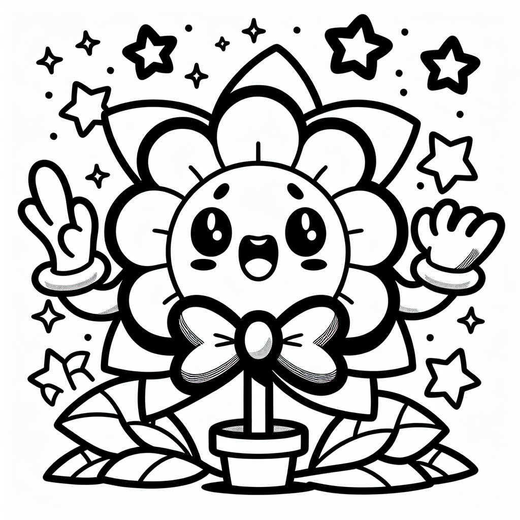Lachsternblume - Tags: Blume, Ausmalspaß, Kreativität, Natur, Farben.