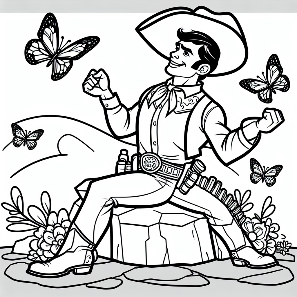 Abenteuer-Cowgirl - Tags: #Cowgirl #Schmetterlinge #WilderWesten #Kreativität #Abenteuer