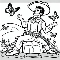Abenteuer-Cowgirl - Tags: #Cowgirl #Schmetterlinge #WilderWesten #Kreativität #Abenteuer
