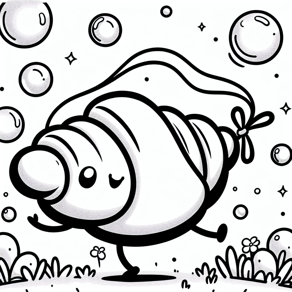 Croissant-Tänzchen - Croissant tanzt mit Schleife, Frühlingsnachmittag im Park, Pusteblumen Abenteuer