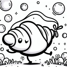 Croissant-Tänzchen - Croissant tanzt mit Schleife, Frühlingsnachmittag im Park, Pusteblumen Abenteuer