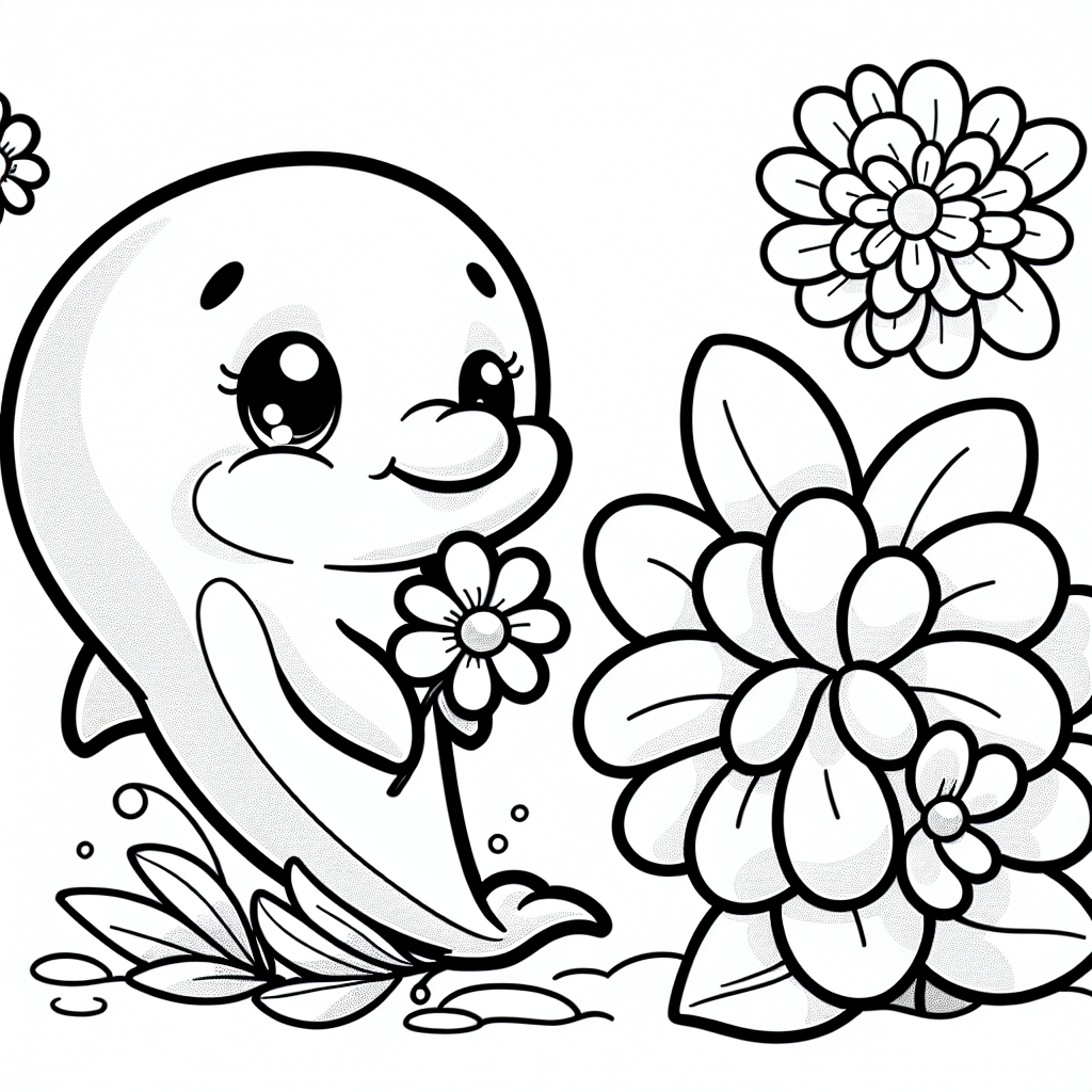 Um das Bild des glücklichen Delfins, der eine Blume hält, besonders schön zu gestalten, könntest du deiner Fantasie freien Lauf lassen und mit kräftigen, fröhlichen Farben arbeiten. Wähle für den Delfin ein leuchtendes Blau oder Aqua, das an das schimmernde Meer erinnert, in dem Delfine schwimmen. Die Blume, die der Delfin hält, könnte in einem leuchtenden Gelb oder Orange erstrahlen, um seine Freundlichkeit und lebensfrohe Persönlichkeit zu unterstreichen.
Da Delfine bekannt für ihre Sprünge und Intelligenz sind, könntest du die Blumen um den Delfin herum mit dynamischen Farben ausmalen, die Bewegung und Lebendigkeit symbolisieren. Vielleicht passen Rosa- und Violetttöne gut zu den Blumen, um das Bild harmonisch und fröhlich zu gestalten.
Den Hintergrund kannst du in einem sanften Meergrün oder -blau gestalten, um die Assoziation mit dem Ozean zu verstärken und das Gefühl von Freiheit und Abenteuer zu vermitteln. Denke daran, dass Delfine auch für ihre Freundschaft bekannt sind – vielleicht könntest du kleine Details hinzufügen, wie zum Beispiel Herzen oder Wellenlinien, um die herzliche Natur dieser Meeressäuger zu betonen.
Viel Spaß beim kreativen Ausmalen!