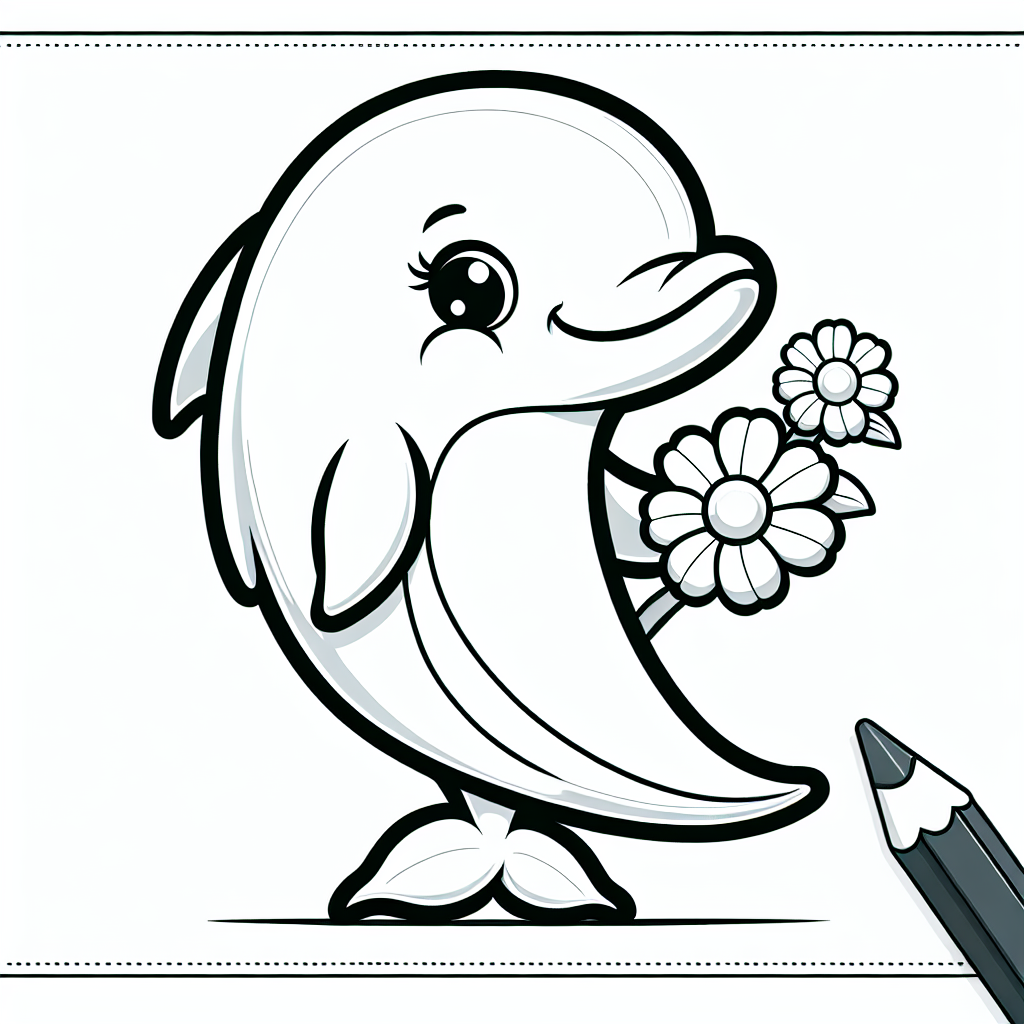 Tauche ein in die magische Welt der Farben und entdecke die geheimnisvolle Unterwasserwelt mit unserem fröhlichen Delfin! Dieser Delfin ist etwas ganz Besonderes, denn er hält eine hübsche Blume in seiner Flosse und wartet darauf, von dir in leuchtenden Farben ausgemalt zu werden. Delfine sind bekannt für ihre beeindruckenden Sprünge und ihre erstaunliche Intelligenz. Sie schwimmen fröhlich im Meer und gelten als die besten Freunde der Menschen.
Stell dir vor, wie unser Delfin durch die blauen Wellen gleitet und seinem besten Freund, einem anderen Delfin, zuwinkt. Gemeinsam erleben sie spannende Abenteuer und teilen eine wunderbare Freundschaft. Beim Ausmalen kannst du dir diese Geschichten ausdenken und die Welt der Delfine mit deinen eigenen Farben zum Leben erwecken.
Mini-Quiz:
1. Welche besondere Sache hält der Delfin in seiner Flosse?
2. Was ist eine der beeindruckendsten Fähigkeiten von Delfinen im Wasser?
3. Warum gelten Delfine als gute Freunde der Menschen?