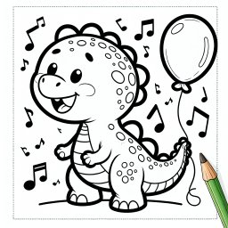 Fröhlicher Notenrex - #Dinosaurier #Fossilien #Urzeit #Riesenechsen #DinoEier