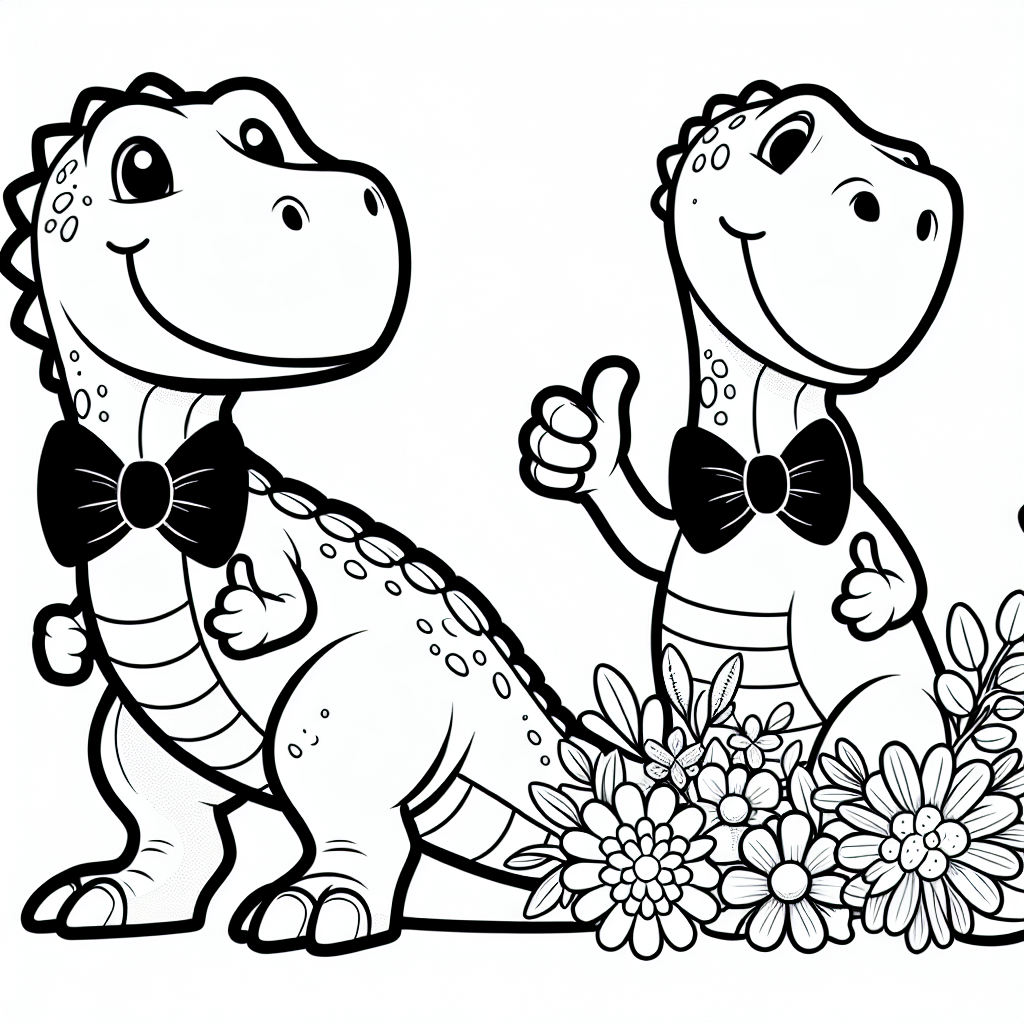 Fröhlicher Flugdino - Dinosaurier, Ausmalbild, Urzeit, Kreativität, Dito