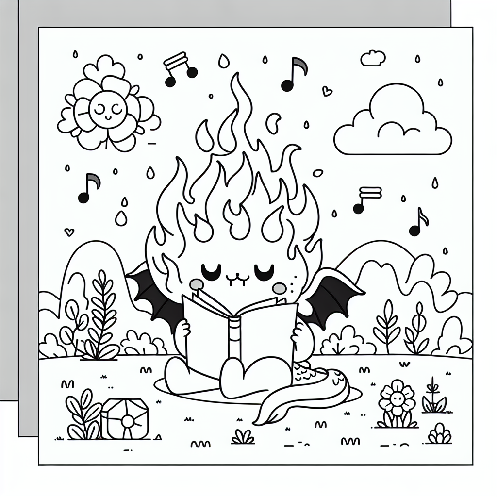 Ruhiges Feuerleser - #Drachen #Frühling #KreativitätFördern #LesenMachtSpaß #SpielplatzAbenteuer