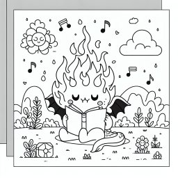 Ruhiges Feuerleser - #Drachen #Frühling #KreativitätFördern #LesenMachtSpaß #SpielplatzAbenteuer
