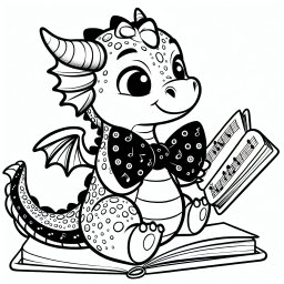 Neugiermelodie-Drachen - Drachen, Ausmalen, Kreativität, Fantasie, Abenteuer