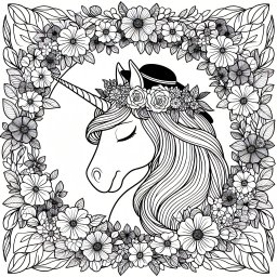 Ruhiger Blütenzauber – Tags: Einhorn, Magie, Regenbogen, Wald, Freundschaft