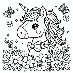 Prachtblumenpferd – #Einhorn #Magie #Regenbogen #Freundschaft #Wald