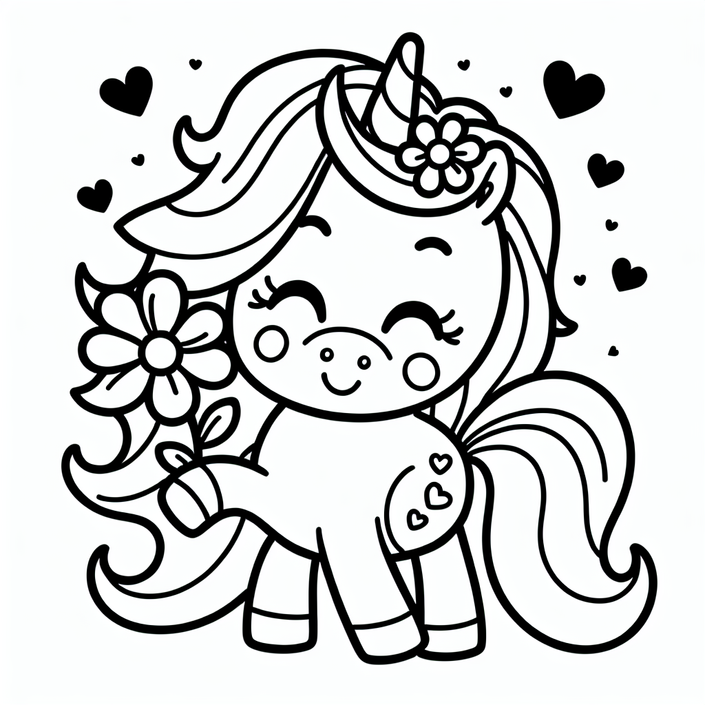 Willkommen in der zauberhaften Welt der Einhörner! Heute erwartet dich ein ganz besonderes Abenteuer zum Ausmalen mit unserem fröhlichen Einhorn-Freund. Mit seinem glitzernden Horn, das die Magie der Regenbögen in sich trägt, spaziert es lächelnd durch einen verwunschenen Wald. In seiner Hufe hält es eine wunderschöne Blume, die das Symbol wahrer Freundschaft ist. Umgeben von vielen kleinen Herzen, verbreitet unser Einhorn Liebe und Freude an alle, die ihm begegnen.
Seine Linien sind dick und glatt, perfekt für kleine Künstler wie dich, um deiner Kreativität freien Lauf zu lassen. Es gibt keine verwirrenden Details, nur einfache Formen, die darauf warten, von dir in bunten Farben zum Leben erweckt zu werden.
Doch bevor du loslegst, hier ein kleines Rätsel: Was ist weiß und hat ein Horn, liebt Regenbögen und verbreitet Magie überall? Na klar, es ist unser fröhliches Einhorn, das nur darauf wartet, von dir bunt ausgemalt zu werden!
Schnapp dir deine Lieblingsstifte und lass die Magie beginnen!