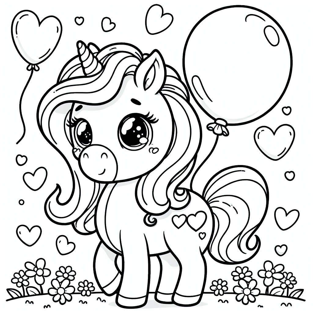 Tauche ein in die aufregende Welt der Einhörner! Hier siehst du ein niedliches, strahlendes Einhorn mit einem schimmernden Horn auf der Stirn. In seiner Huf hält es einen Ballon voller Herzen, der im Wind tanzt. Dieses Einhorn lebt in einem magischen Wald, wo die Bäume flüstern und Regenbögen den Himmel erleuchten. Male das Bild bunt aus und lass deiner Fantasie freien Lauf! Verwende alle Farben des Regenbogens, um das Horn und den Ballon zum Leuchten zu bringen. Vielleicht möchtest du auch den magischen Wald mit kunterbunten Blumen ausmalen? Alles ist einfach und klar gezeichnet, damit du viel Spaß beim Ausmalen hast.
Einhörner stehen für Freundschaft und Magie. Sie sind immer da, um ihre Freunde aufzuheitern und mit ihnen zu spielen. Vielleicht stellt sich dein ausgemaltes Einhorn vor, wie es mit seinen Freunden durch den Wald galoppiert, während der Regenbogen im Hintergrund glänzt.
### Mini-Quiz:
1. Was hält das Einhorn in seiner Huf?
- a) Einen Ballon
- b) Eine Blume
- c) Einen Hut
2. Welche Farben könntest du für das Horn verwenden?
- a) Schwarz und Weiß
- b) Regenbogenfarben
- c) Nur Blau
3. Wo lebt das Einhorn in der Geschichte?
- a) In einem Schloss
- b) Auf einer Wolke
- c) In einem magischen Wald