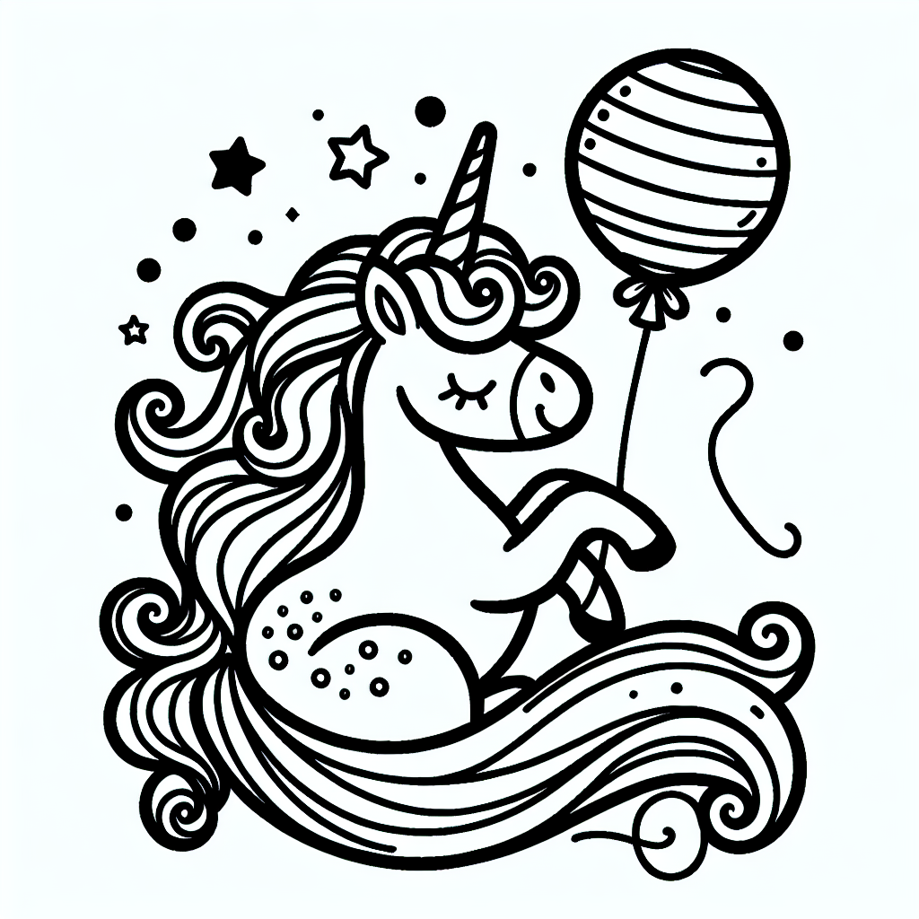 In einem magischen Wald, wo die Bäume in allen Farben des Regenbogens leuchteten, lebte ein fröhliches Einhorn namens Glitzerglanz. Glitzerglanz hatte ein goldenes Horn, das bei jedem Sonnenstrahl funkelte. Eines Tages fand Glitzerglanz am Waldrand einen schwebenden, strahlend roten Luftballon. Neugierig und verspielt stieß es den Ballon mit seiner Nase an, und der Ballon stieg fröhlich in die Luft, nur um sanft wieder herunterzuschweben.

Glitzerglanz liebte es, mit dem Luftballon zu spielen, denn es schien, als ob der Ballon von einer geheimnisvollen Magie erfüllt war. Bald schlossen sich Glitzerglanz Freunde an: der kluge Regenbogenfisch, der in den bunten Bächen des Waldes schwamm, und der lustige Zauberhase, der erstaunliche Sprünge machte. Gemeinsam jagten sie den Ballon durch den Wald, lachten und genossen die Magie der Freundschaft.

Als die Sonne unterging, malten die Farben des Himmels faszinierende Muster über den ganzen Wald. Glitzerglanz und seine Freunde legten sich ins weiche Gras und malten sich in Gedanken aus, wie es wäre, wenn jeder Baum und jeder Stein bunt ausgemalt wäre, genau wie sie es sich erträumten. Mit einem letzten Blick auf den fliegenden Ballon dachten sie: Vielleicht sind die besten Abenteuer die, die man mit Freunden teilt.