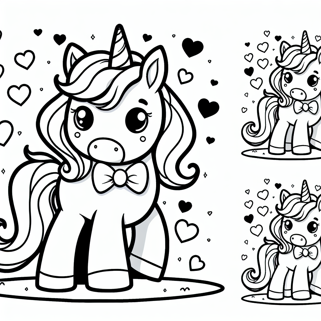 In einem zauberhaften Wald, der von glitzernden Regenbögen umgeben war, lebte ein neugieriges kleines Einhorn namens Luna. Mit seinem funkelnden Horn und der hübschen Fliege um den Hals erkundete es jeden Tag die magische Welt um sich herum. Eines sonnigen Tages entdeckte Luna ein Herz aus funkelndem Licht, das zwischen den Bäumen tanzte. Entschlossen, das Geheimnis zu lüften, folgte das Einhorn den leuchtenden Herzen, die ihm den Weg wiesen.
Als Luna tiefer in den Wald eindrang, traf es auf ein anderes Einhorn namens Stern, das ebenfalls neugierig den magischen Herzen nachging. Die beiden Einhörner verstanden sich sofort und beschlossen, gemeinsam das Rätsel zu lösen. Ihre Freundschaft wuchs mit jedem Schritt, den sie unter den schimmernden Baumkronen machten.
Gemeinsam entdeckten sie, dass die Herzen von einer alten Magie stammten, die die Freundschaft im Wald feierte. Luna und Stern beschlossen, die Magie zu bewahren und anderen zu zeigen, wie wichtig Freundschaft ist. Sie kehrten zurück und erzählten allen von ihrem Abenteuer.