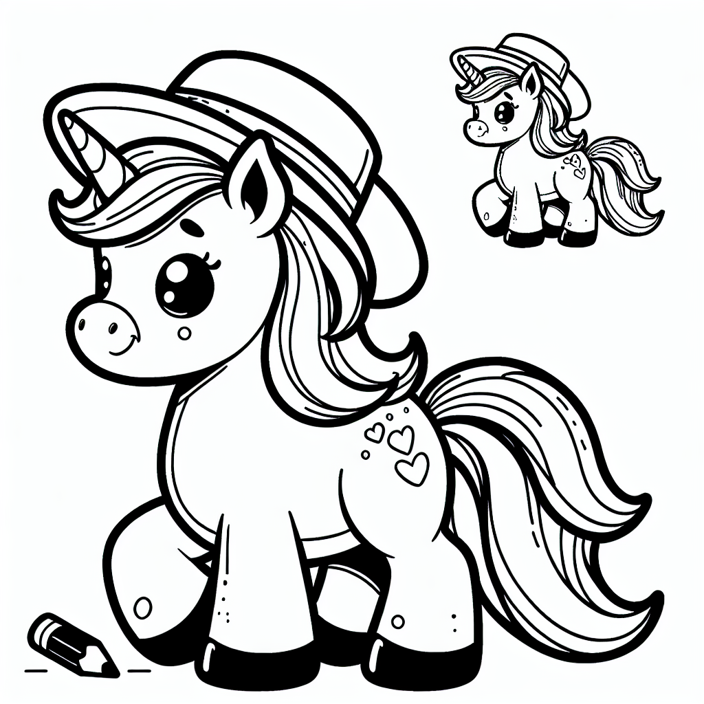 Tauche ein in die magische Welt der Einhörner und entdecke ein zauberhaftes Geheimnis! Dieses verspielte Einhorn trägt nicht nur einen lustigen Hut, sondern birgt auch eine wundersame Gabe: Mit seinem Horn kann es Regenbögen zaubern, die alle Farben des Himmels widerspiegeln. Im tiefen, geheimnisvollen Wald, wo das Einhorn lebt, gibt es viele magische Momente zu erleben. Das Einhorn liebt es, mit seinen Freunden den Wald zu erkunden und Abenteuer zu erleben. Jeder Tag ist ein neues Märchen voller Magie und Freundschaft.
Beim Ausmalen kannst du deiner Fantasie freien Lauf lassen! Stelle dir vor, wie das Einhorn unter einem glitzernden Regenbogen tanzt, während es mit seinen Freunden spielt. Denk daran, dass es keine festen Linien oder Muster gibt - du kannst das Einhorn so bunt und fantasievoll gestalten, wie du möchtest. Vielleicht wählst du für das Horn einen schimmernden Goldton oder machst den Hut mit lustigen Mustern zu einem echten Hingucker. Male die Magie auf das Blatt und lass das Einhorn in deinen Lieblingsfarben erstrahlen!
Tags: