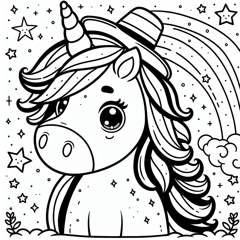 Tauche mit deinem Kind in die zauberhafte Welt der Magie ein! Unser neuestes Ausmalbild zeigt ein neugieriges Einhorn, das einen spitzen Hut trägt und von funkelnden Sternen umgeben ist. Die klaren schwarzen Linien erleichtern das Ausmalen und der weiße Hintergrund regt die Fantasie an.
Ermutige dein Kind, seiner Kreativität freien Lauf zu lassen und das bezaubernde Einhorn in seinem eigenen Stil zu gestalten. Vielleicht wird das Horn in schillernden Regenbogenfarben leuchten oder das Einhorn bekommt eine neue, fantasievolle Farbe. Lasst eurer Fantasie freien Lauf! Eltern können den kreativen Prozess unterstützen, indem sie Gespräche über Magie, den Zauber des Waldes und die Bedeutung von Freundschaft anregen. Dies fördert die Vorstellungskraft und das Erzählen eigener Geschichten.
Ein kleiner Tipp: Verwendet Glitzerstifte oder -pulver, um die Sterne magisch funkeln zu lassen, und helft eurem Kind, Farben zu mischen, um einzigartige Schattierungen zu kreieren. Diese Aktivität bietet nicht nur Malspaß, sondern stärkt auch die Motorik und das Selbstvertrauen beim kreativen Schaffen.
Lasst das Einhorn und die Sterne in bunten Farben erstrahlen und feiert gemeinsam die Magie der Kreativität!