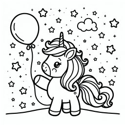 Begeistertes Sternhorn – Tags: #Einhorn #Magie #Regenbogen #Fantasie #Freundschaft