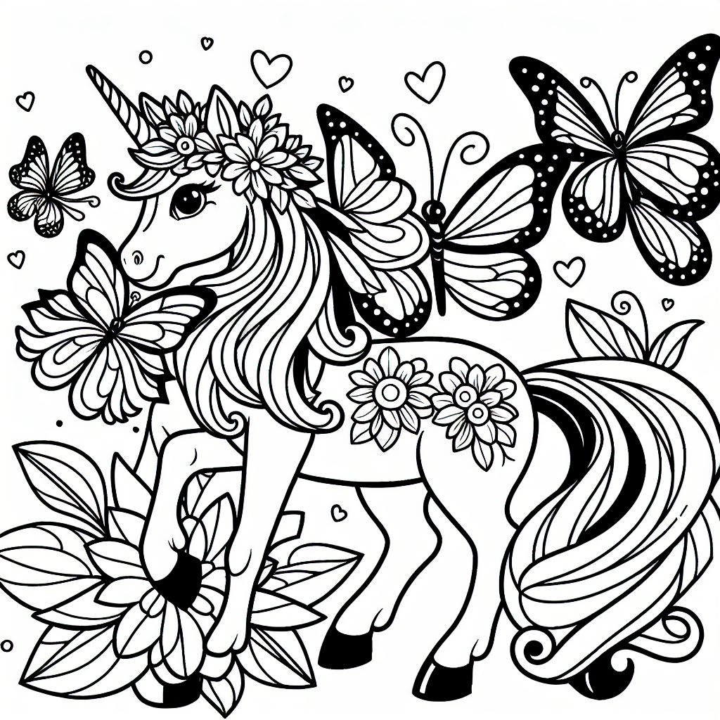Tauche ein in die magische Welt der Zauberwesen mit diesem fröhlichen Ausmalbild! Hier findest du ein verspieltes Einhorn, das sanft eine Blume hält und von tänzelnden Schmetterlingen umgeben ist. Einhörner sind faszinierende Fabelwesen, die oft in zauberhaften Wäldern leben. Ihr magisches Horn hat angeblich die Kraft, Krankheiten zu heilen und reine Herzen zu erkennen.
Wusstest du, dass Einhörner häufig mit Regenbögen in Verbindung gebracht werden? Regenbögen sind genauso bunt und fröhlich wie die Magie, die Einhörner ausstrahlen. Sie sind ein Symbol für Hoffnung und Freundschaft - genau wie unser Einhornfreund auf dem Bild!
Wenn du dieses Ausmalbild mit leuchtenden Farben füllst, kannst du deiner Fantasie freien Lauf lassen. Stell dir vor, wie das Einhorn mit den Schmetterlingen spielt, während die Sonne durch die Bäume des geheimnisvollen Waldes blinzelt. Vielleicht triffst du dabei sogar auf andere zauberhafte Kreaturen!
Nimm dir deine schönsten Farben und lass das Bild so bunt und lebendig werden wie die Welt, die du dir in deinem Kopf ausmalst. Viel Spaß beim kreativen Gestalten!