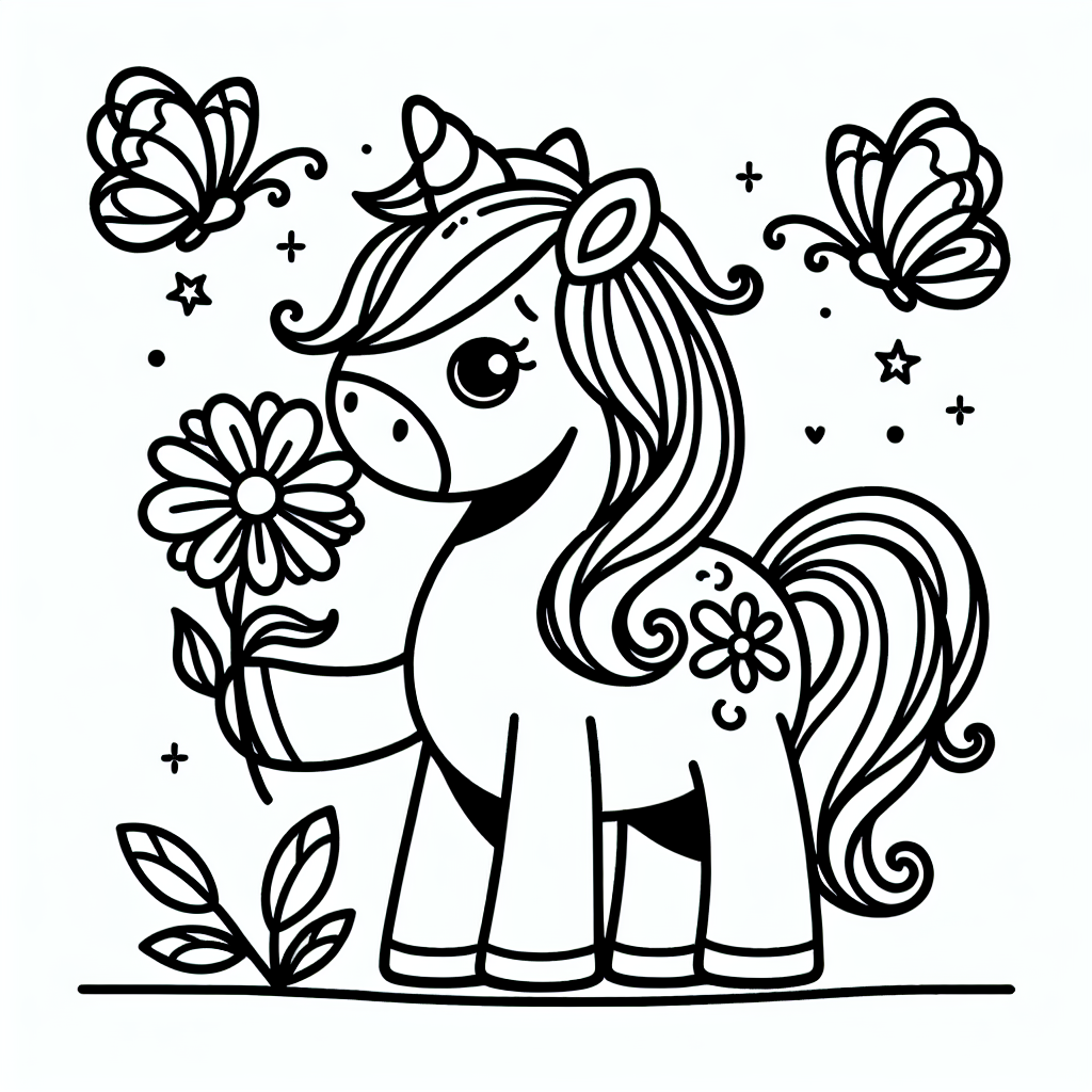 Tauche ein in das zauberhafte Abenteuer unseres neugierigen Einhorns namens Lumi! Lumi lebt in einem verwunschenen Wald, in dem die Bäume flüstern und die Blumen magisch leuchten. Eines Tages entdeckt Lumi eine besondere Blume, die in allen Farben des Regenbogens schimmert. Neugierig hält es die Blume sanft in seinem Huf, und schon bald flattern viele bunte Schmetterlinge um es herum. Diese Schmetterlinge sind Lumis Freunde und begleiten es auf seinen Abenteuern.

Aber hier kommt das Geheimnis: Wenn du genau hinsiehst und die richtigen Farben für die Blume wählst, offenbart sich eine magische Überraschung! Angeblich zeigt die Blume den Ort eines verborgenen Schatzes im Wald. Vielleicht ist es ein Regenbogenteich oder eine geheime Lichtung voller weiterer Freunde. Lumis Horn glänzt silbern und hilft ihm, die Magie des Waldes zu entdecken und stets neue Freundschaften zu schließen.

Komm mit und male Lumi und seine Freunde in den schönsten Farben aus. Lass deiner Fantasie freien Lauf und erschaffe deine eigene magische Welt, in der Einhörner, Freundschaft und Magie lebendig werden!