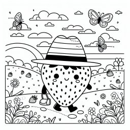 Süße Erdbeere - Frühling, Erdbeere, Abenddämmerung