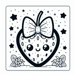 Lustige Beerenfunken – #Erdbeeren, #Ausmalen, #Sommer, #Süß, #Kreativität