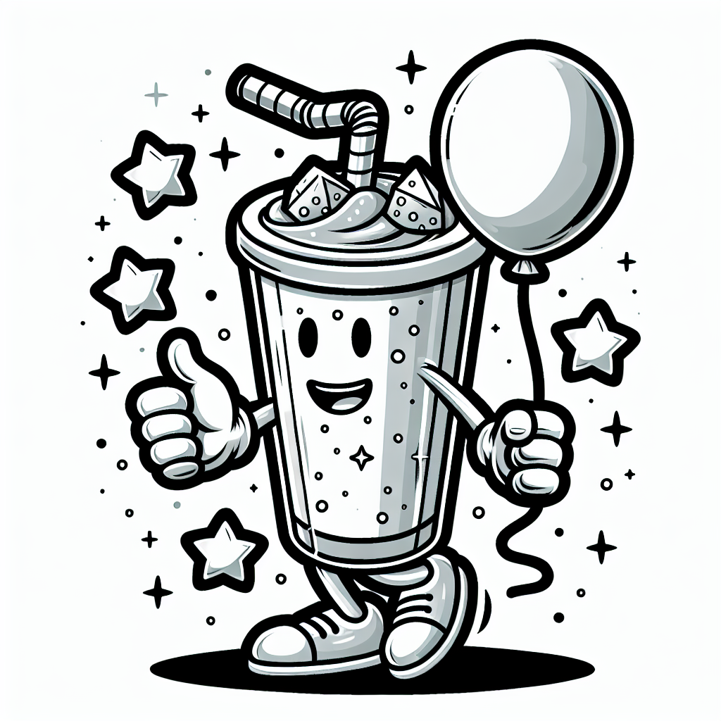 Fröhliches Schlemmen - Ausmalbild, Kreativität, Kinder, Essen, Trinken, Malspaß