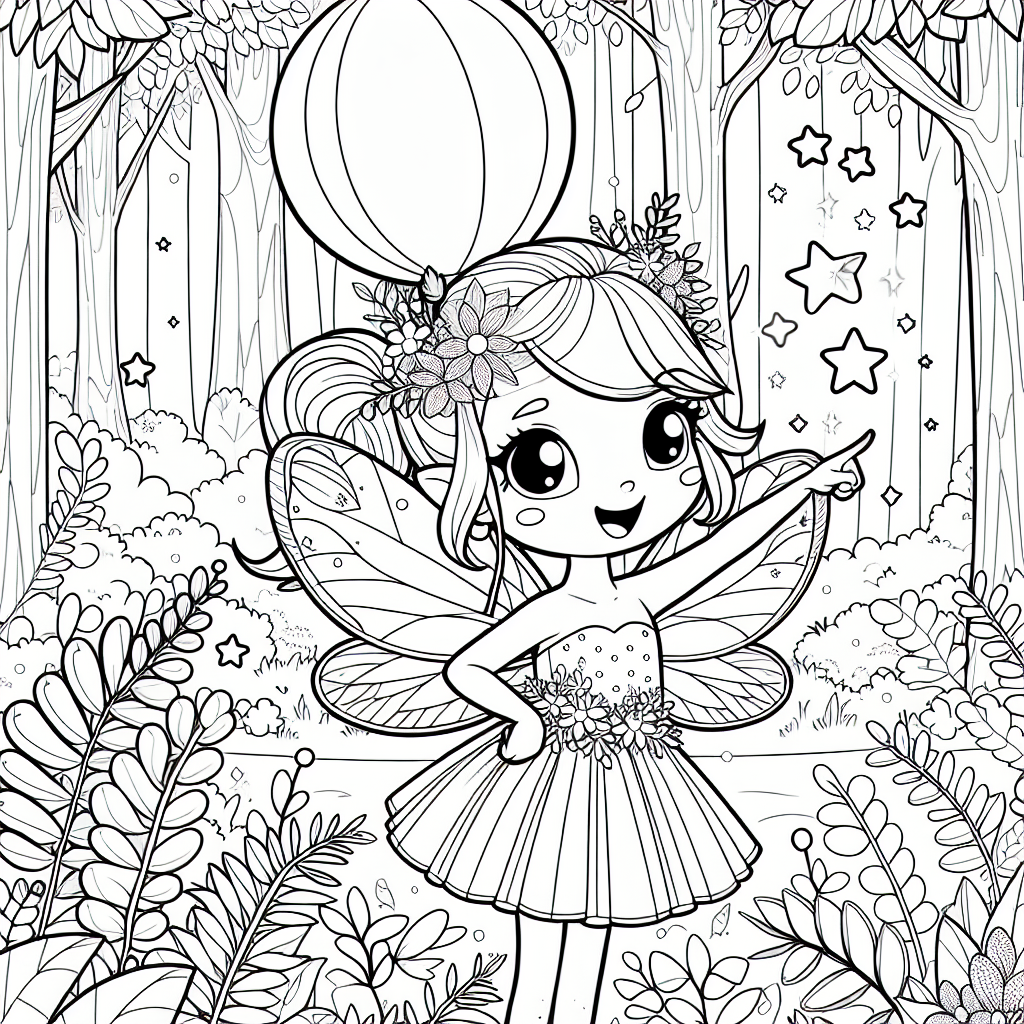 Zauberhafte Herbstfee - Fee, Flügel, Herbstwald, Ballon, Blumenkranz