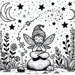 Verspielte Sommerfee - Fee, Zauberstab, Flügel, Glitzer, Wald